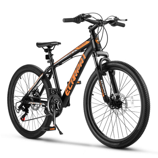 Mountain Bike 24 Inch Aluminum Frame with Shimano 21-Speed Gear System -