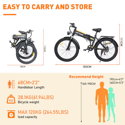 26-In Adult Unisex E-Bike