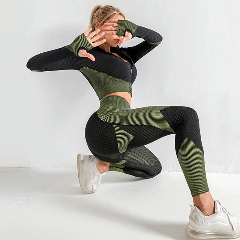 Women's Gym Clothing Set - Yoga, Leggings & Sports Bra