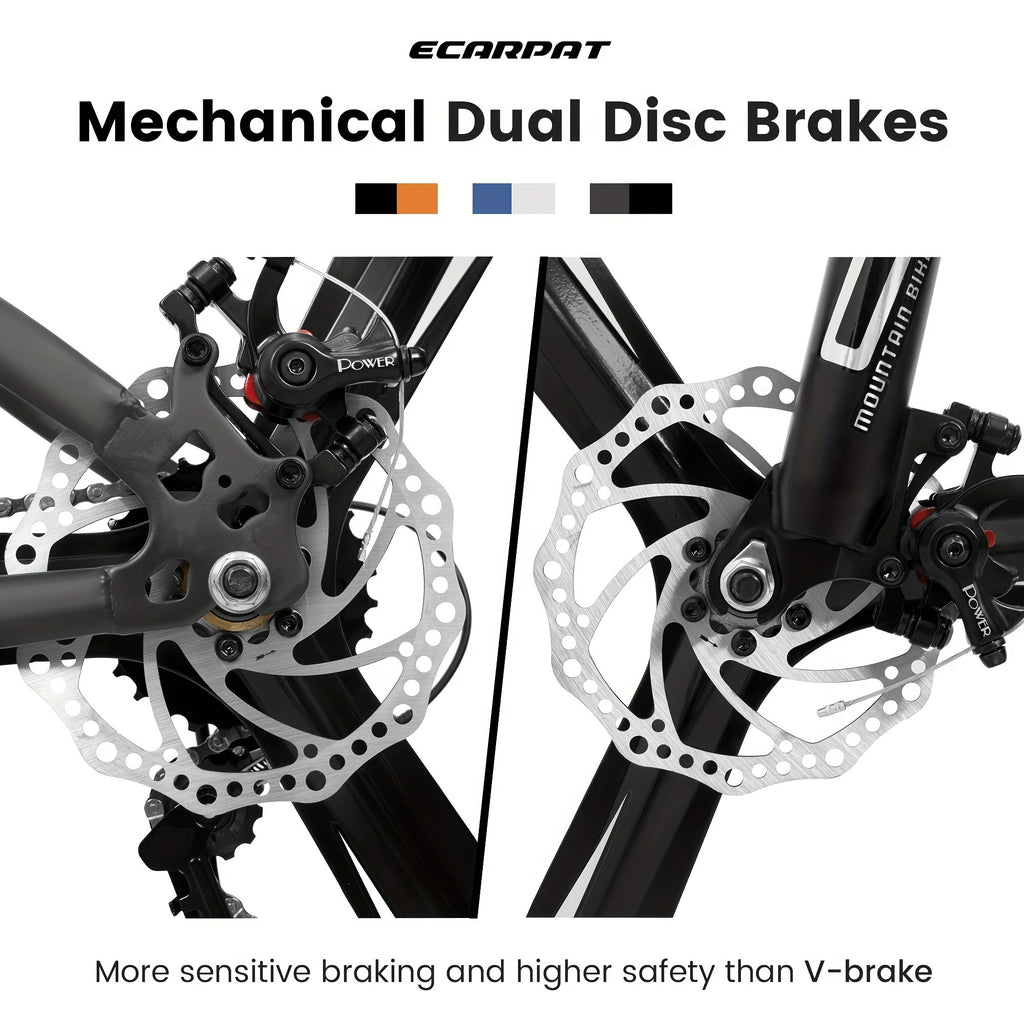27.5" Mountain Bike - 21-Speed Dual Disc Brake for Ultimate Road Performance - HOPE Athlete Apparel and Wellness