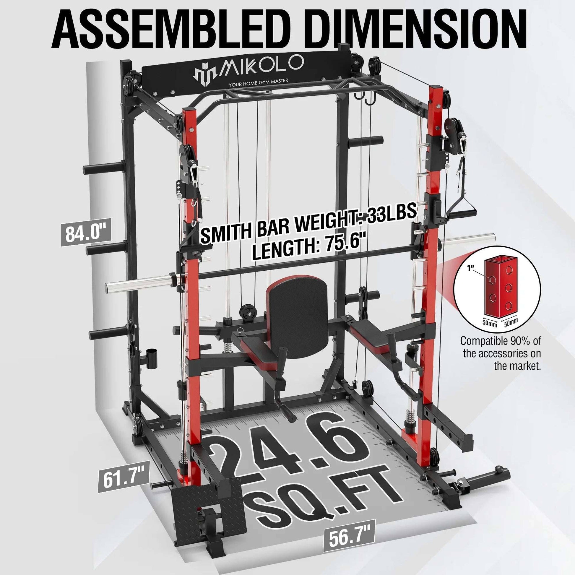 All-In-One Smith Machine – The Ultimate Functional Trainer for Your Home Gym -