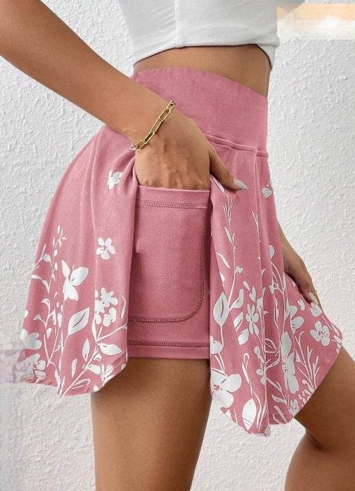 Floral Minimalist Shorts with Functional Pockets  - HOPE Athlete Apparel and Wellness