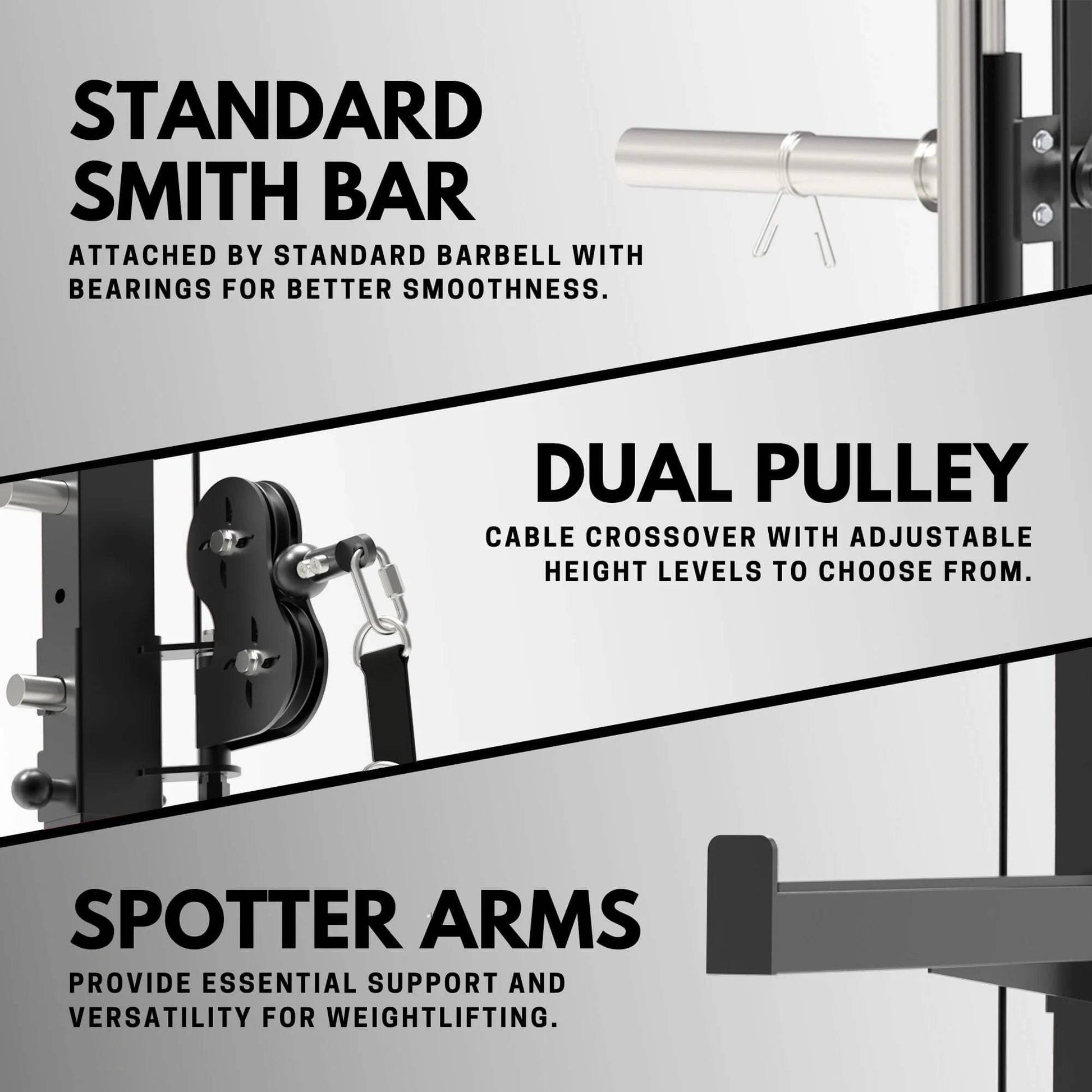 Multi Functional Trainer Smith Machine for Versatile Strength Training -