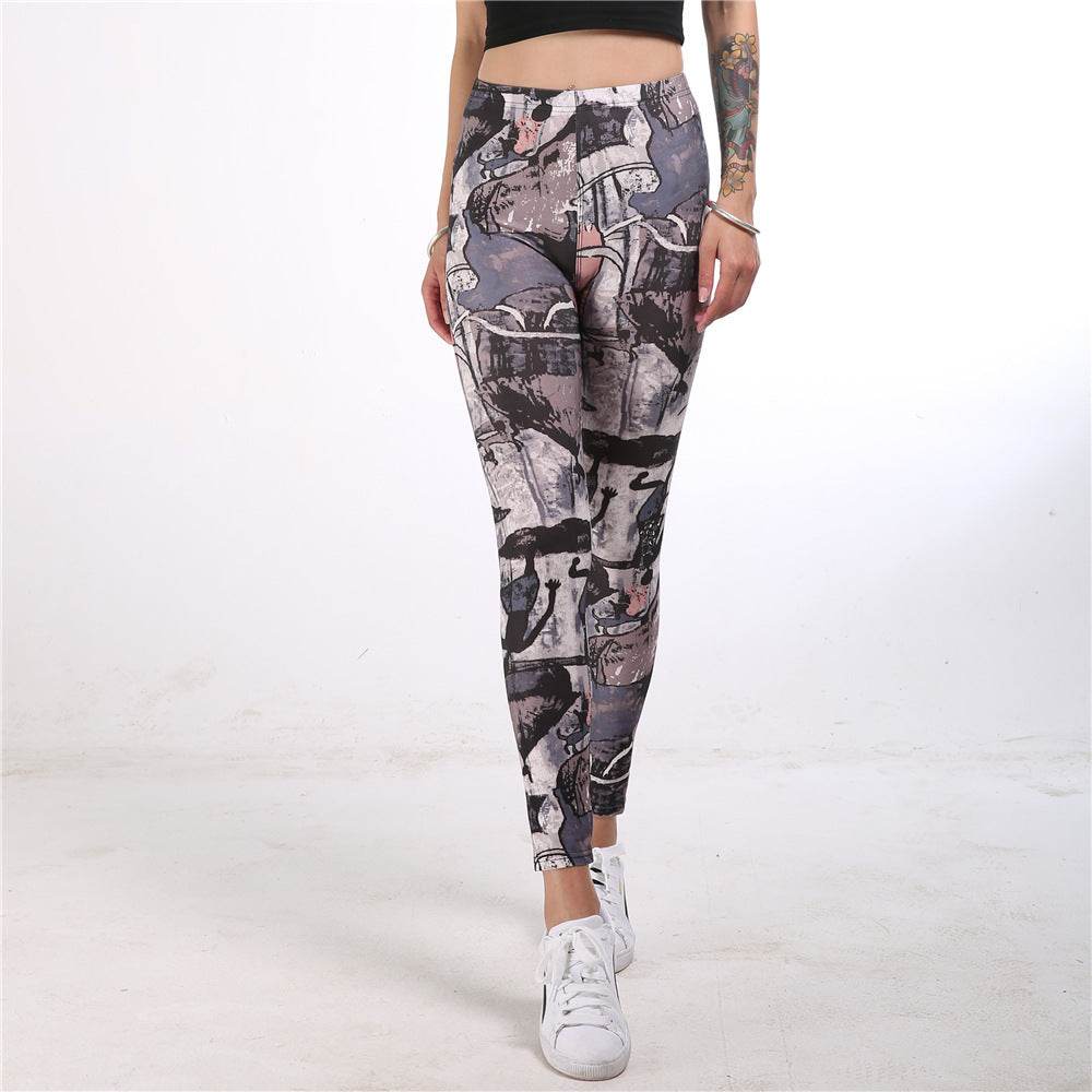 Doodle sport yoga pants - HOPE Athlete Apparel and Wellness
