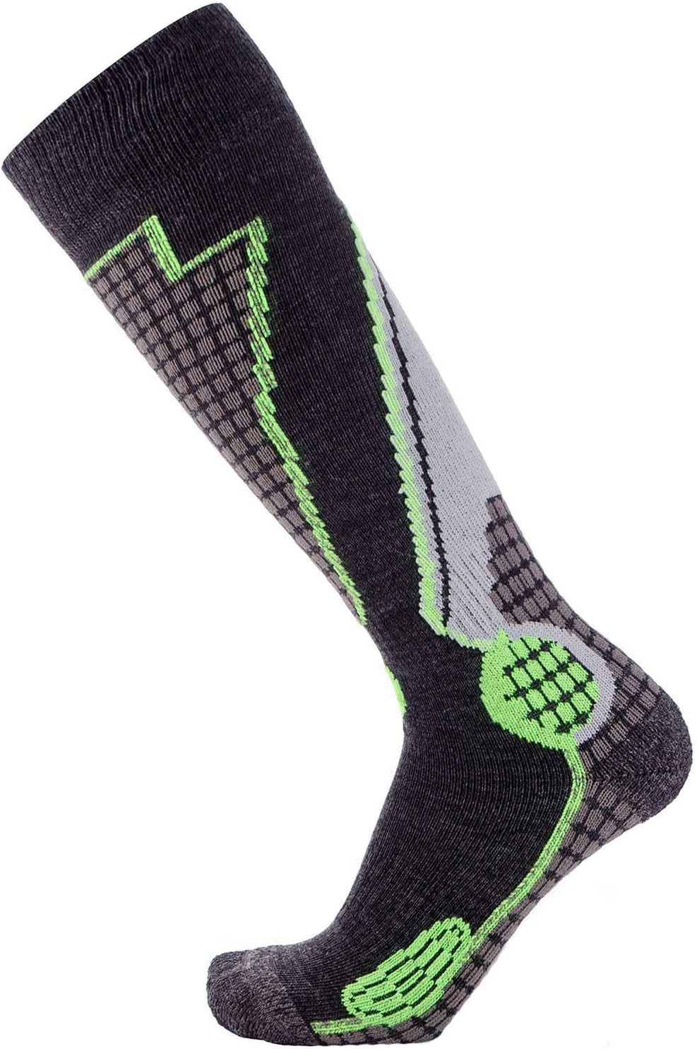 High Performance Wool Ski Socks - Thermal Warm Merino Wool OTC Sock, Men Women