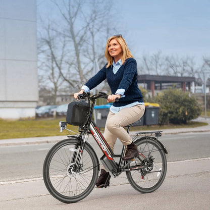 Electric Bike for Adults - 48V Electric Bicycle, 19.8Mph Cruiser Ebike -