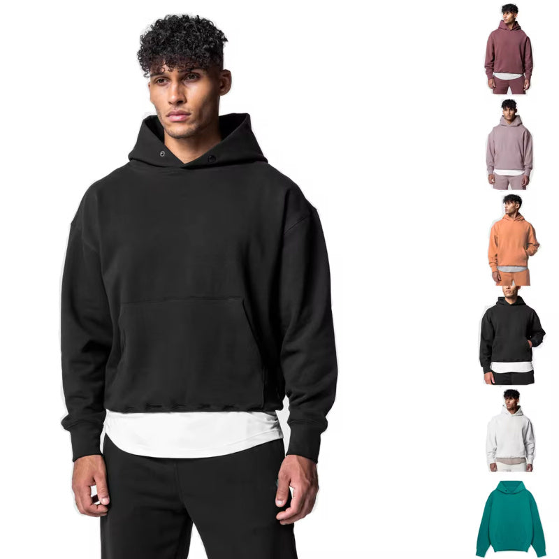Men's Thick Cotton Hoodies Training Sets Casual Sports Kits Pullover Hooded Top With Pants Sweatshirts Gym Running Tracksuits - HOPE Athlete Apparel and Wellness