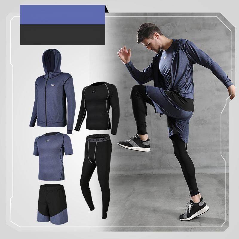 Men's Running Quick-Drying Sports Suit - 5-Piece Training Set - HOPE Athlete Apparel and Wellness