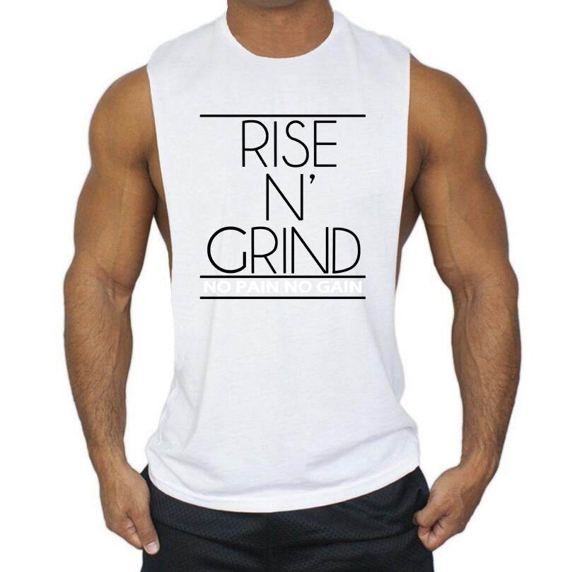 Men's Printed Sports Vest - Round Neck Bodybuilding Fitness Tee - HOPE Athlete Apparel and Wellness