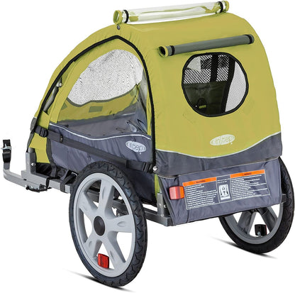 Sync and Take 2 Bike Trailer with Harness – Safe 5-Point Harness for Single/Double Seat, Weather Shield Included - Premium Bike Trailer with Harness -