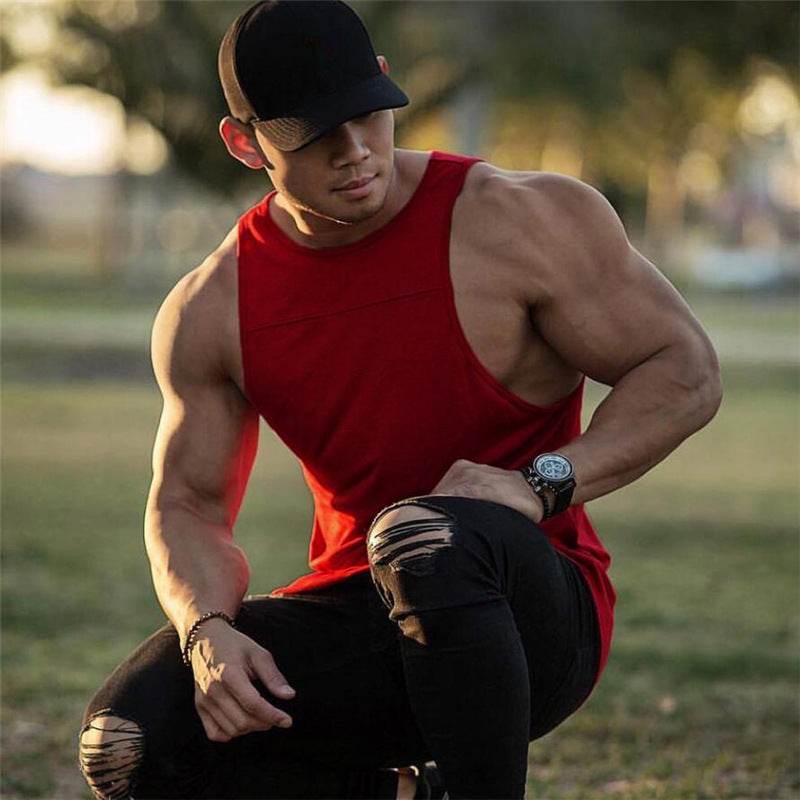Men's Sports Vest - Cotton Bodybuilding Fitness Tee - HOPE Athlete Apparel and Wellness
