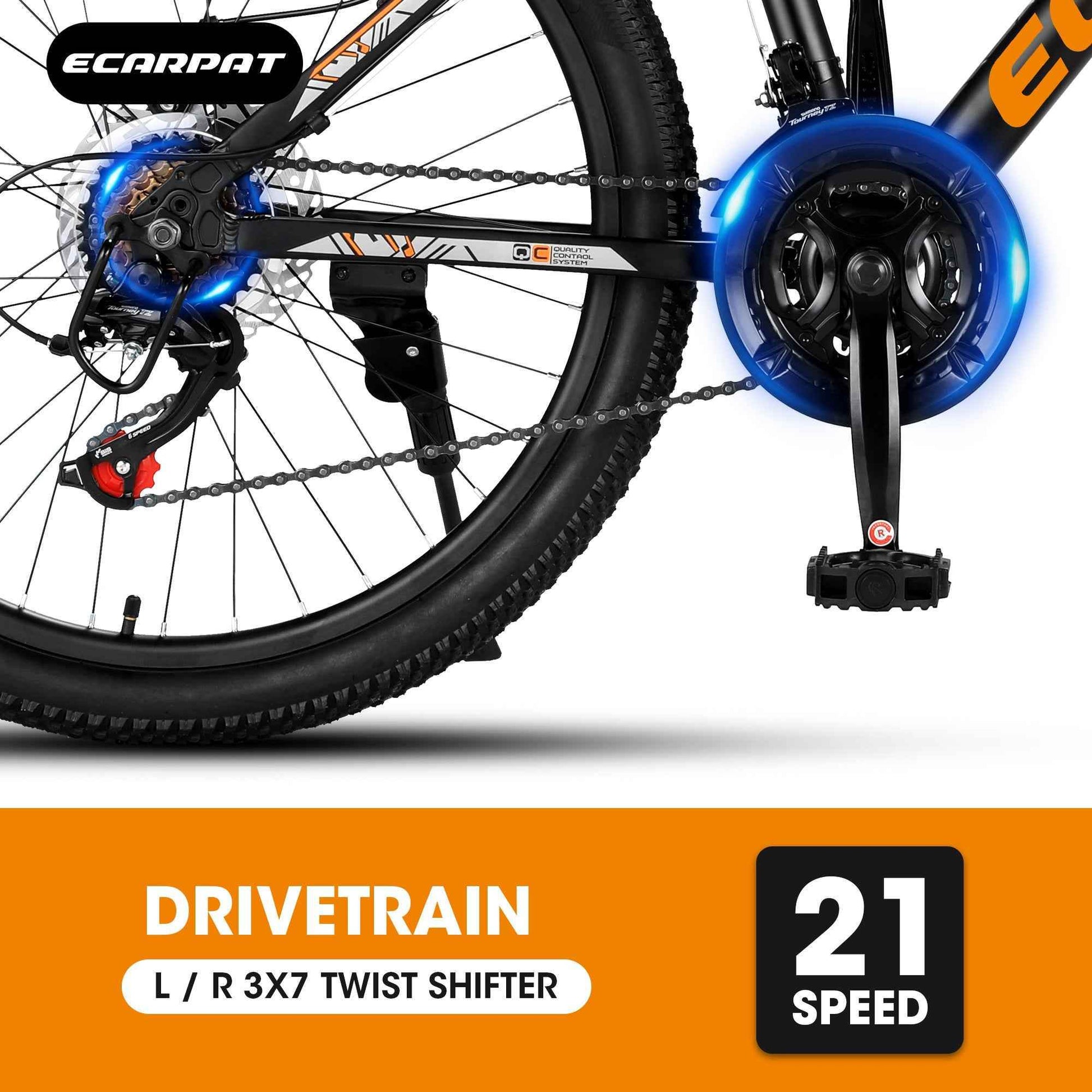 Bicycle A24299 Black Orange - Stylish and Durable Ride  - HOPE Athlete Apparel and Wellness