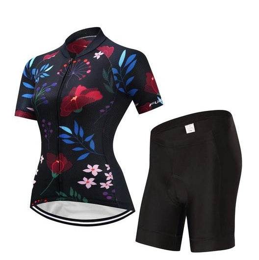Women's Cycling Kit - Black Flower