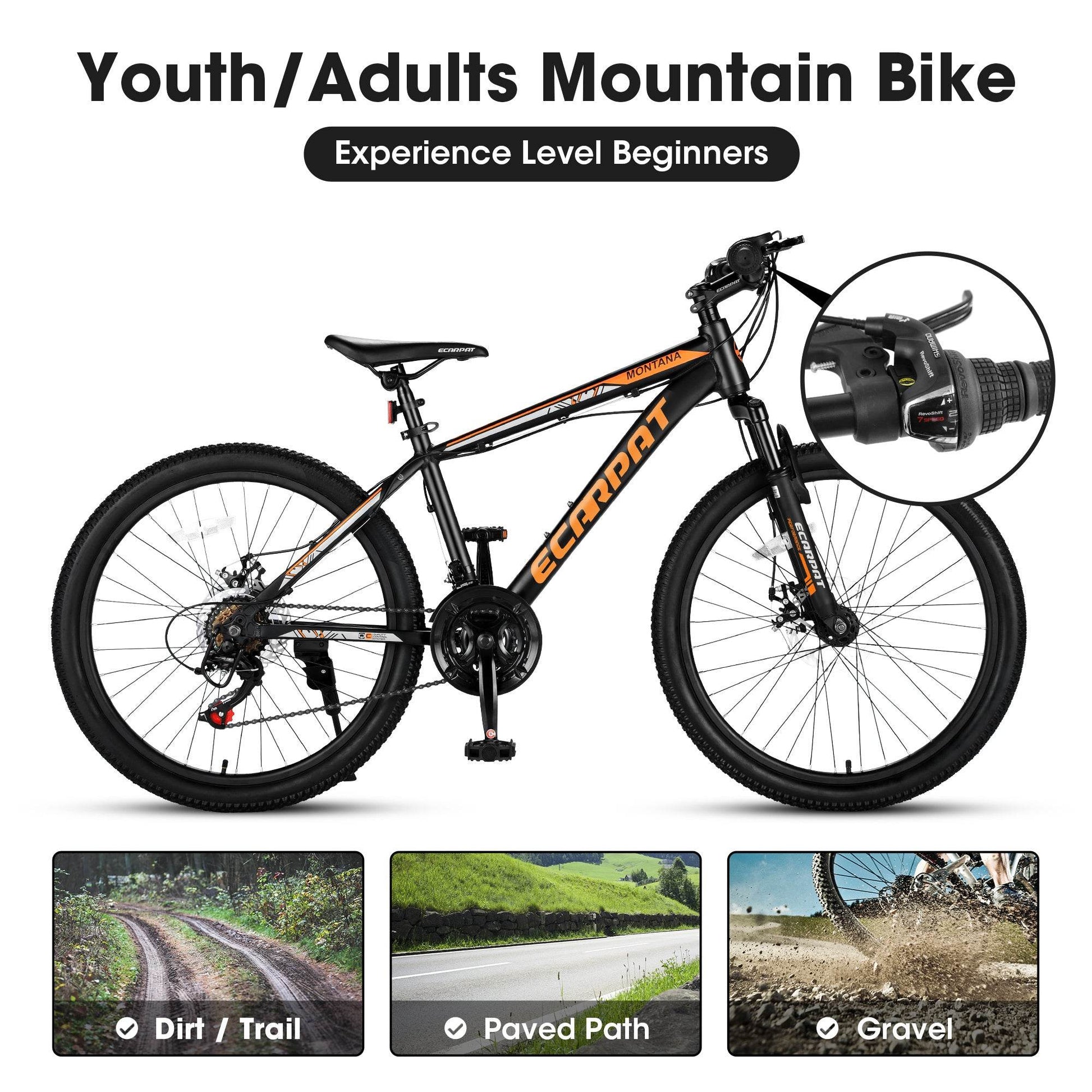 Bicycle A24299 Black Orange - Stylish and Durable Ride  - HOPE Athlete Apparel and Wellness