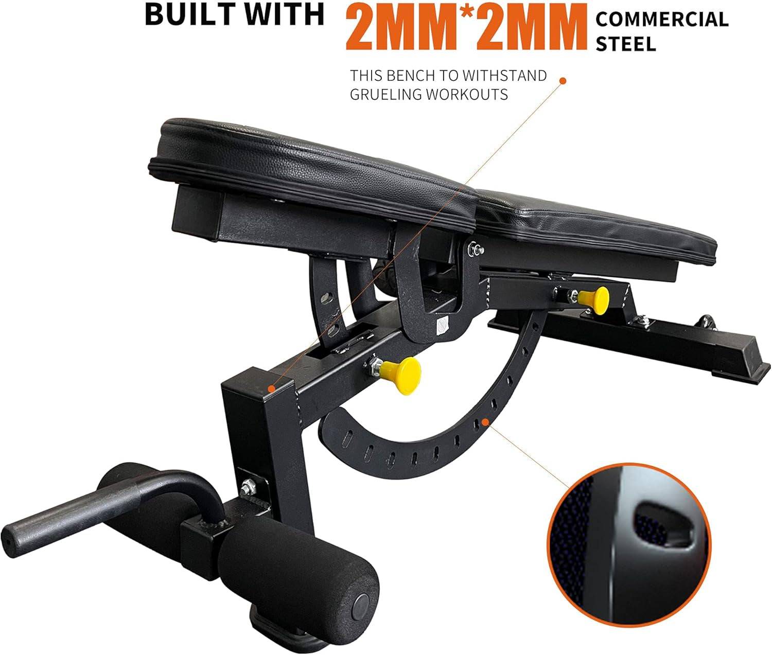 Home Gym Weight Bench - Adjustable Weight Bench for Total Body Workout -