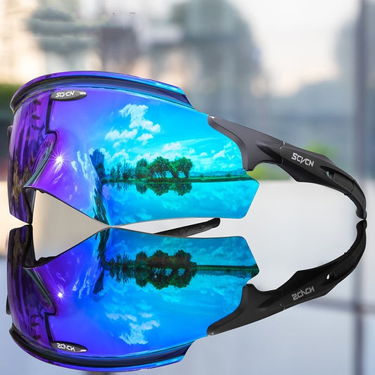 Windproof Athletic Goggles with Integrated Lens - Protective Sports Eyewear