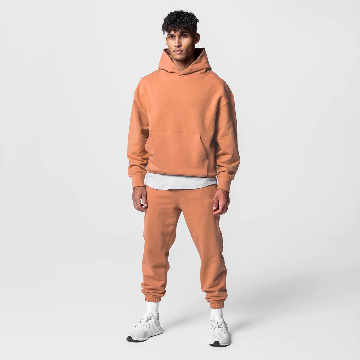 Men's Thick Cotton Hoodies Training Sets Casual Sports Kits Pullover Hooded Top With Pants Sweatshirts Gym Running Tracksuits - HOPE Athlete Apparel and Wellness