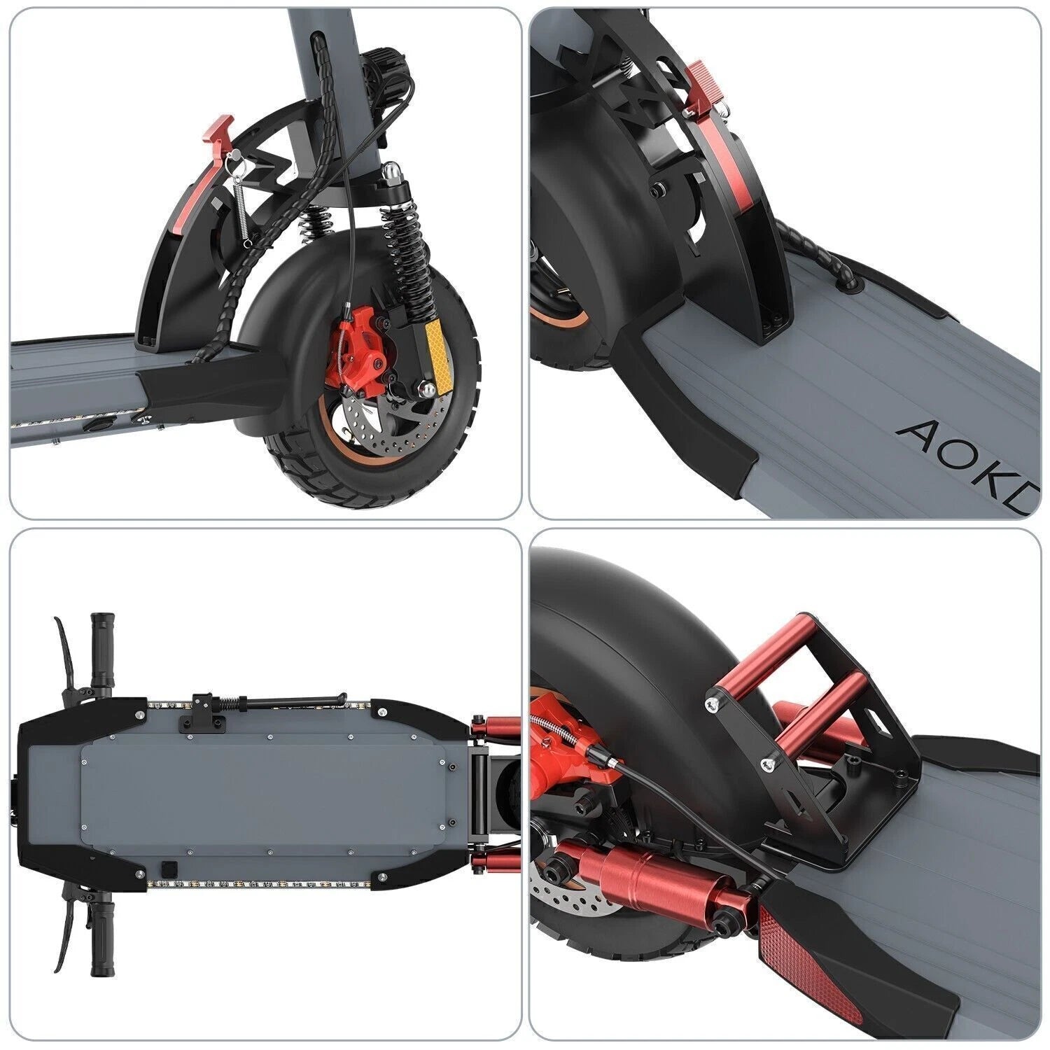 800W 10Ah Commuter E-Scooter W/Seat, 28Mph 26Mi 3-Speed for Adults/Teens 12+