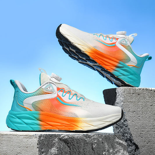 Wide Size Breathable Running Shoes - Mesh & Soft Bottom