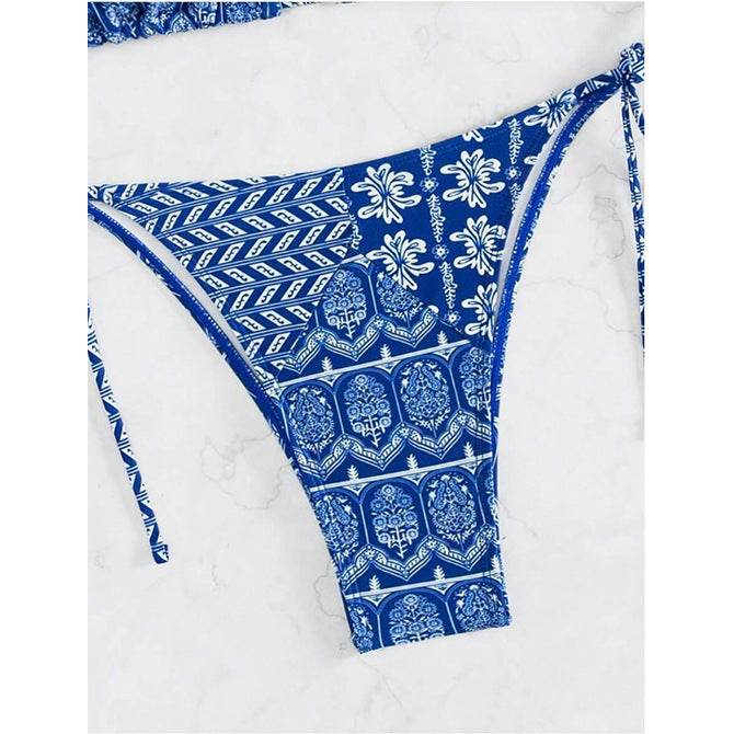 Split Bikini Swimsuit with Unique Printing and Stitching Details - HOPE Athlete Apparel & Wellness 