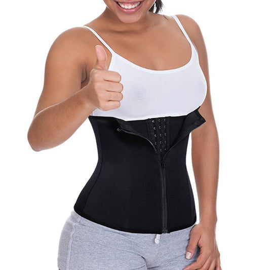 Zipper Corset Girdle - Fitness & Sweat Enhancement
