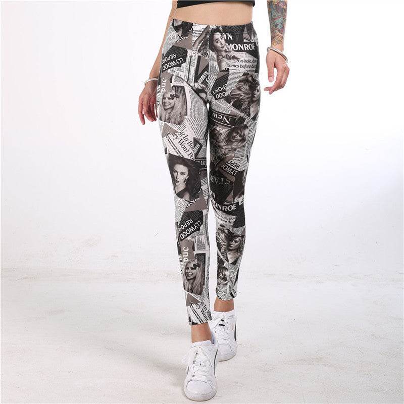 Doodle sport yoga pants - HOPE Athlete Apparel and Wellness