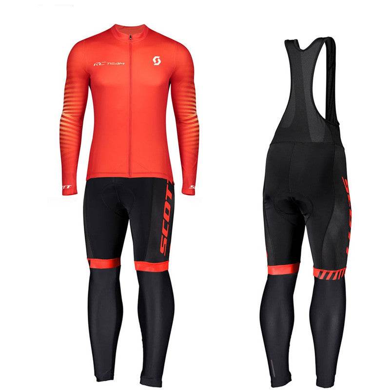 Long-sleeved Bib Cycling Jersey Suit Summer Road Bike Cycling Jacket Men's Breathable