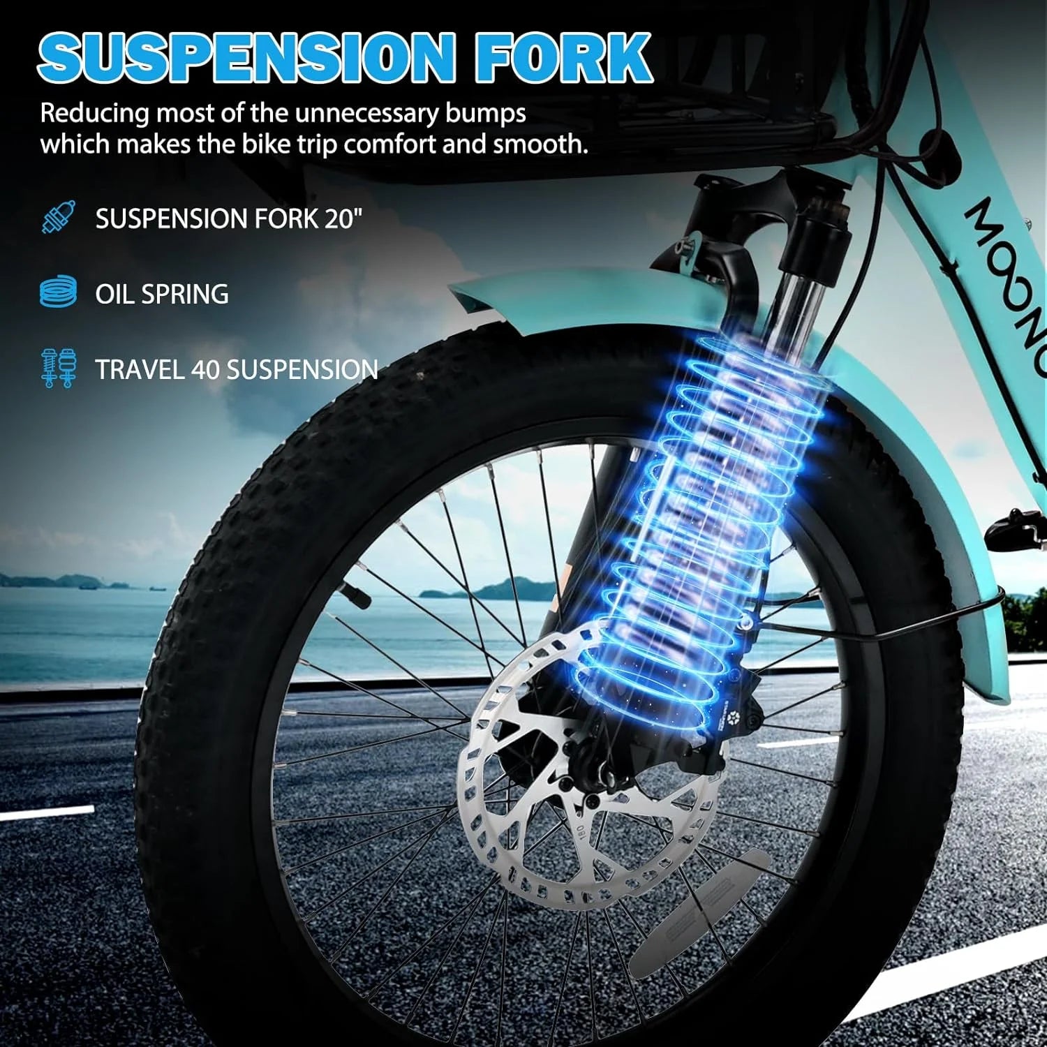 TK1 20" Fat Tire Folding Electric Tricycle W/ Rack Bags, 750W Motor 48V Foldable Ebike Electric Trike for Adults, 3 Wheel Electric Bicycle with Front & Rear Baskets