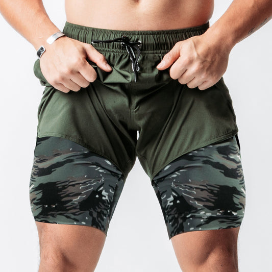 Gym Pants - Outdoor Style with Zip Pocket & Double Layer