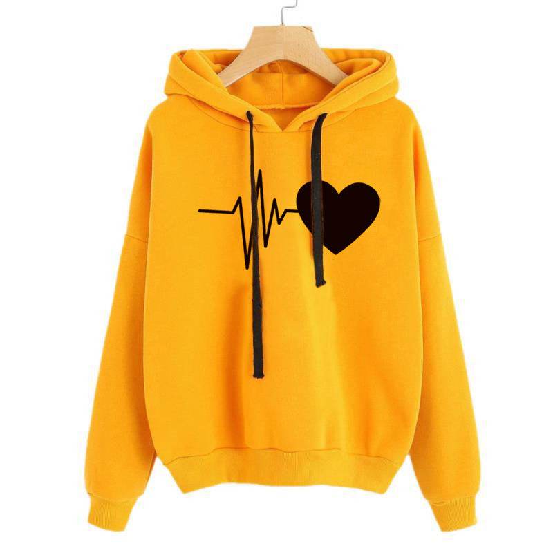 Heart Print Streetwear Hoodie – Trendy & Cozy - HOPE Athlete Apparel & Wellness 