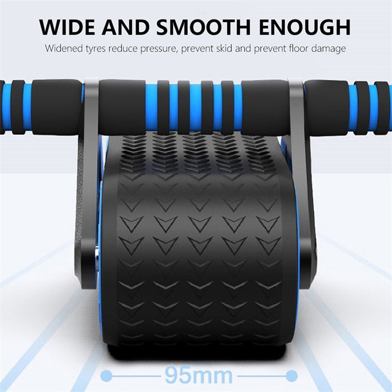 Double Wheel Ab Roller - Automatic Rebound Abdominal Exerciser