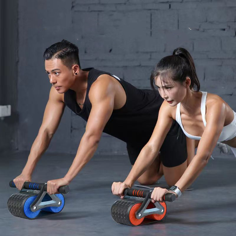 Double Wheel Ab Roller - Automatic Rebound Abdominal Exerciser