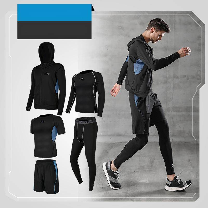 Men's Running Quick-Drying Sports Suit - 5-Piece Training Set - HOPE Athlete Apparel and Wellness