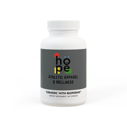 Turmeric Supplement BioPerine - Vegan Non-GMO Formula for Enhanced Absorption - HOPE Athlete Apparel & Wellness 