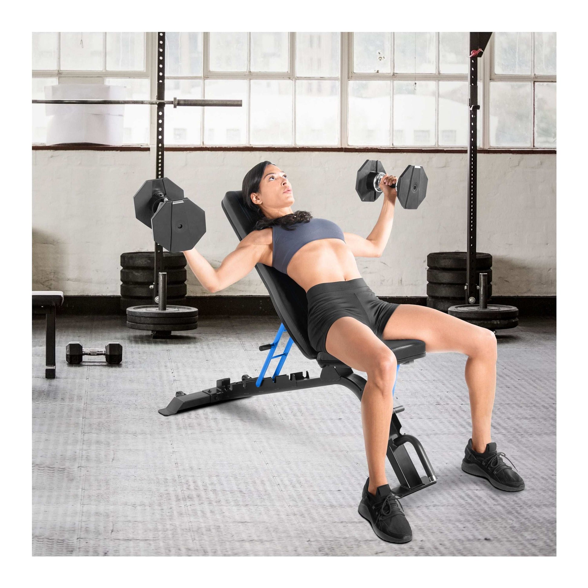 Adjustable Weight Bench with 500Lb Capacity for Flat, Incline, and Decline Workouts -