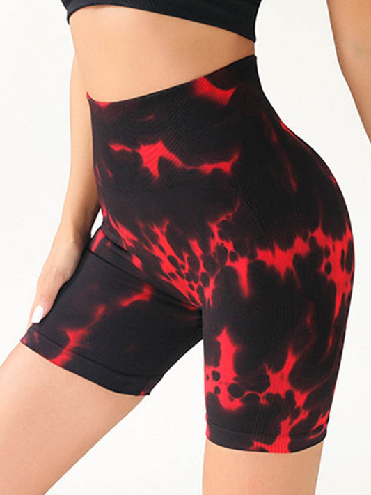 3 Pack Tie-Dye Yoga Shorts - High-Waisted Butt-Lifting Leggings for Workouts - HOPE Athlete Apparel & Wellness 