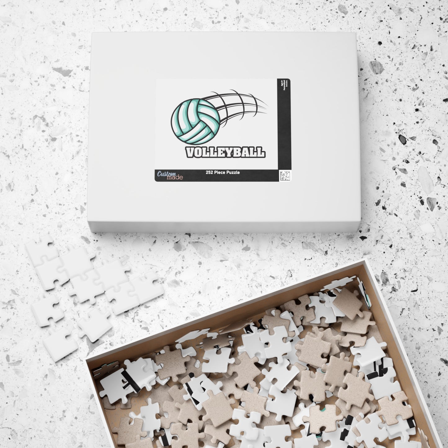 Volleyball Puzzle, Fun Family Game, Team Sports Gift, Indoor Activity, Unique Decoration, Volleyball Lover Gift, Challenge Your Mind