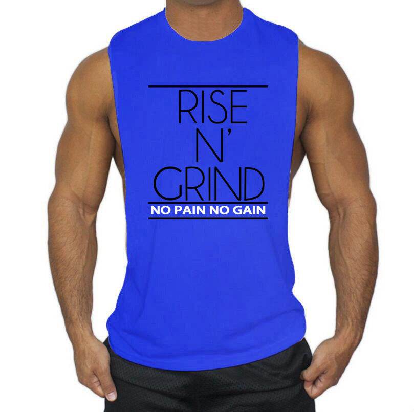 Men's Printed Sports Vest - Round Neck Bodybuilding Fitness Tee - HOPE Athlete Apparel and Wellness
