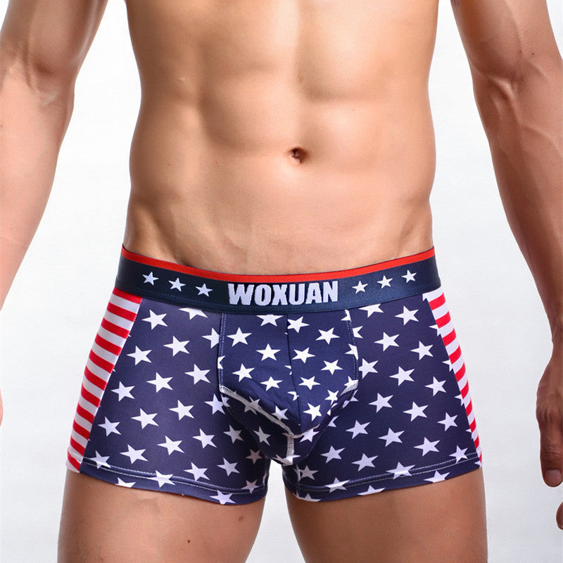 American flag printed ribbed boxers - HOPE Athlete Apparel and Wellness