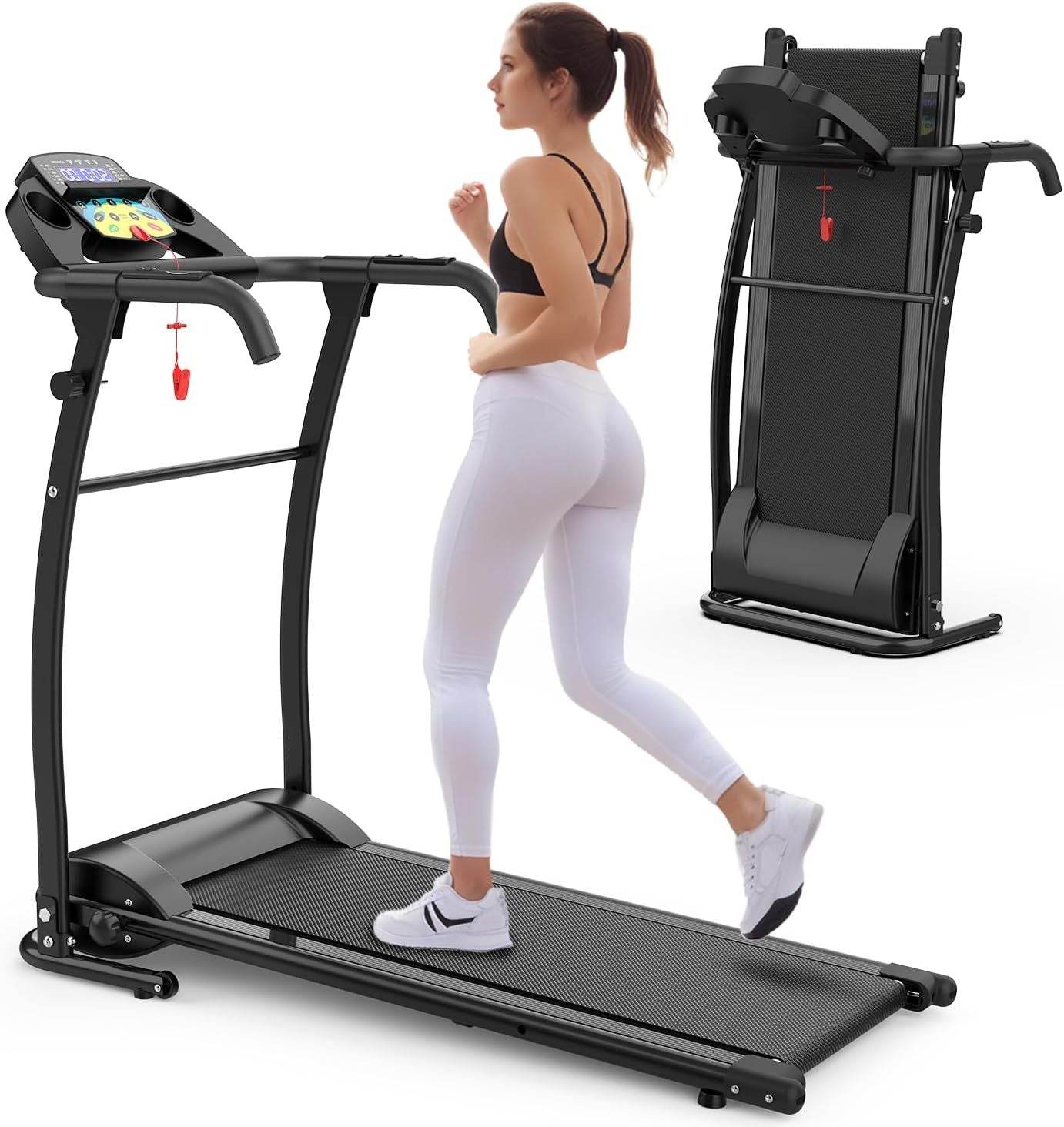 Foldable Treadmill with Heart Rate Sensor - 2.5HP Motor and 12 Preset Programs for Home Use  - HOPE Athlete Apparel and Wellness
