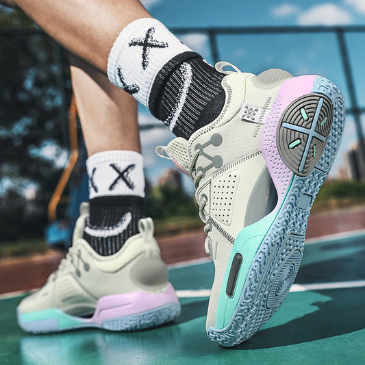 Cotton Candy Basketball Shoes - Sweet Style for Men