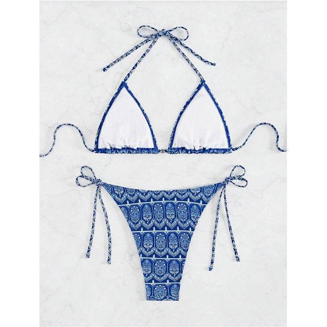 Split Bikini Swimsuit with Unique Printing and Stitching Details - HOPE Athlete Apparel & Wellness 