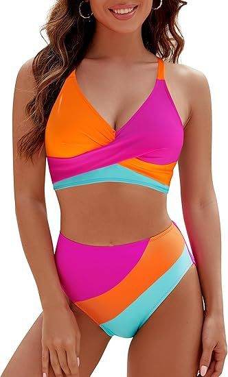 Split Suit Color Matching Lace Bikini