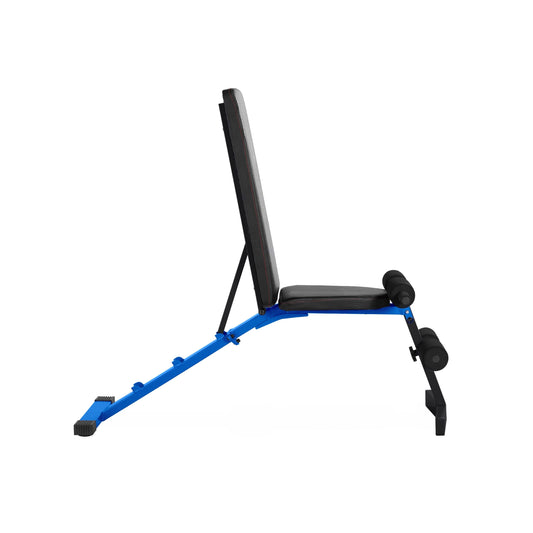 Strength Adjustable Weight Bench 600 lb Capacity - Blue -
