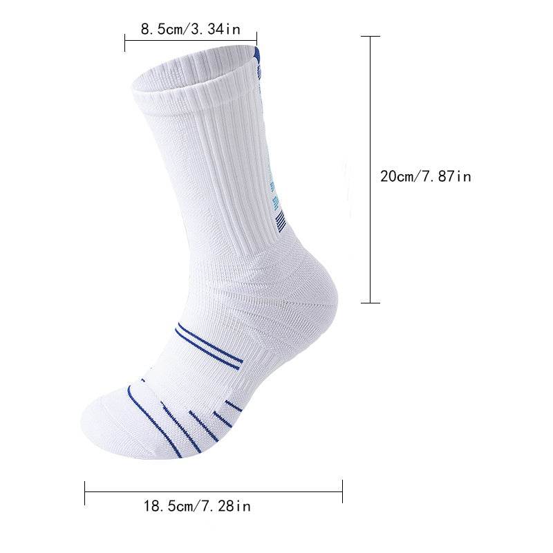 9 Pairs Men Compression Crew Running Socks Athletic Socks  With Cushion Work Hiking Basketball Sport Socks Anti-odor And Anti-slip For Running Fitness Hiking And Cycling