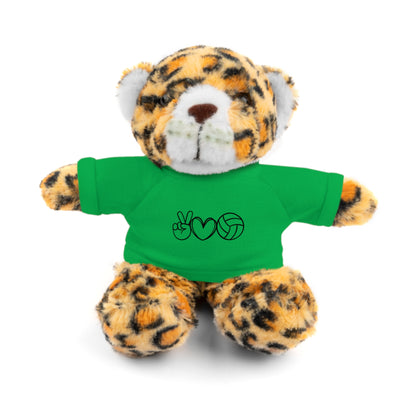 Cute Volleyball Teddy Bear with Tee, Stuffed Animal Gift