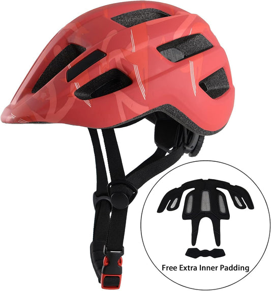 Kids Bike Helmet for Ages 1-8 Years, Adjustable Toddler Boys and Girls Helmets, Lightweight Child Infant Bicycle Cycling Scooter Sports Helmet 48-54Cm