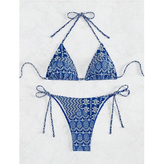 Split Bikini Swimsuit with Unique Printing and Stitching Details - HOPE Athlete Apparel & Wellness 