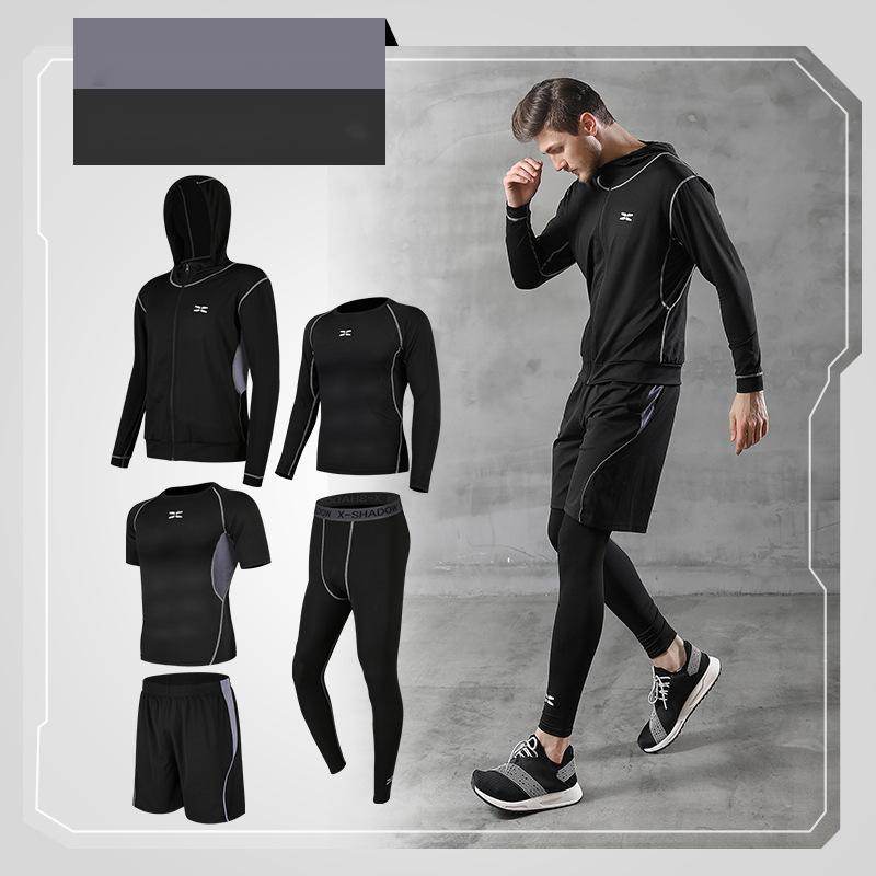 Men's Running Quick-Drying Sports Suit - 5-Piece Training Set - HOPE Athlete Apparel and Wellness