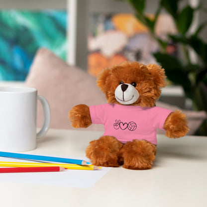 Cute Volleyball Teddy Bear with Tee, Stuffed Animal Gift